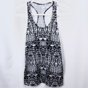 Lululemon Cool Racerback White Black Glacier Lace